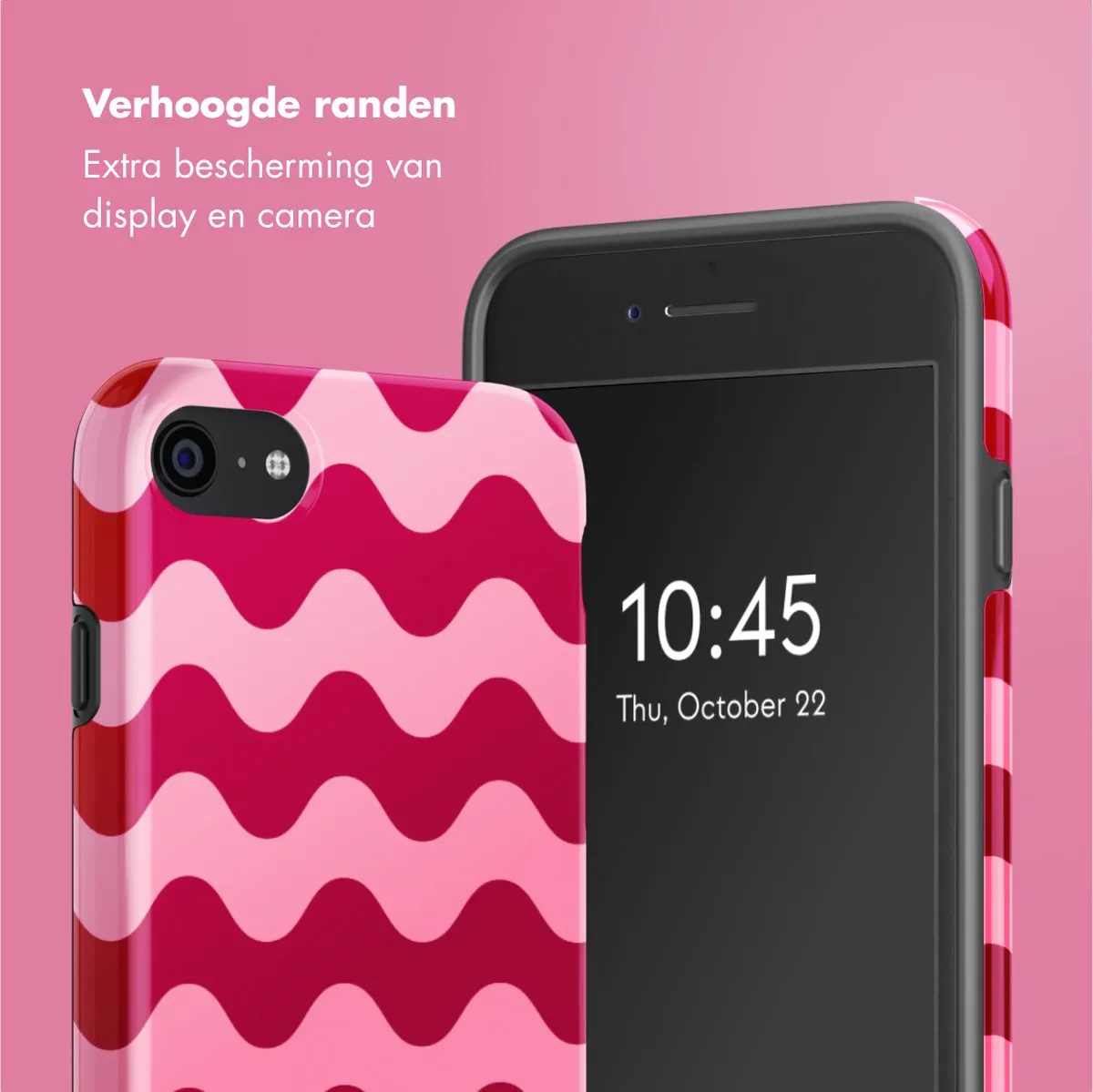 Selencia Hoesje iPhone SE/8/7/6s/6 - Wave Vibes Lipstick