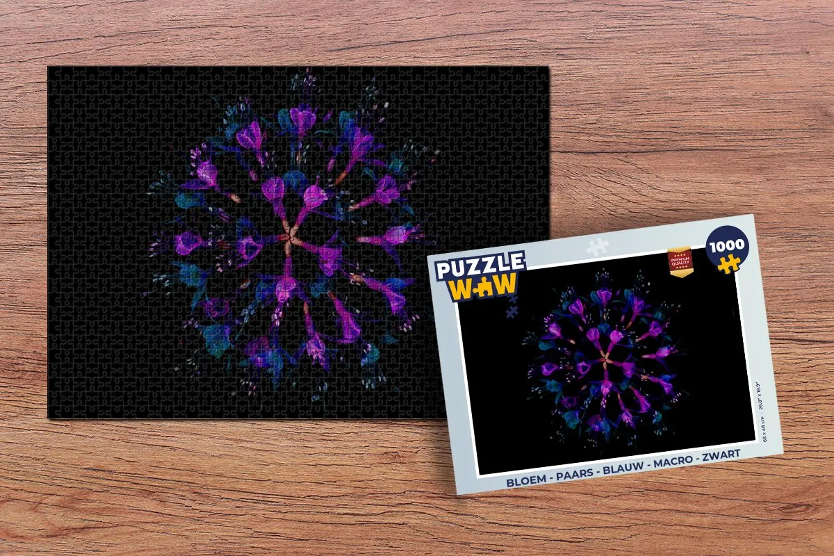 PuzzleWow Bloem Legpuzzel 1000 Stuks - Multicolor