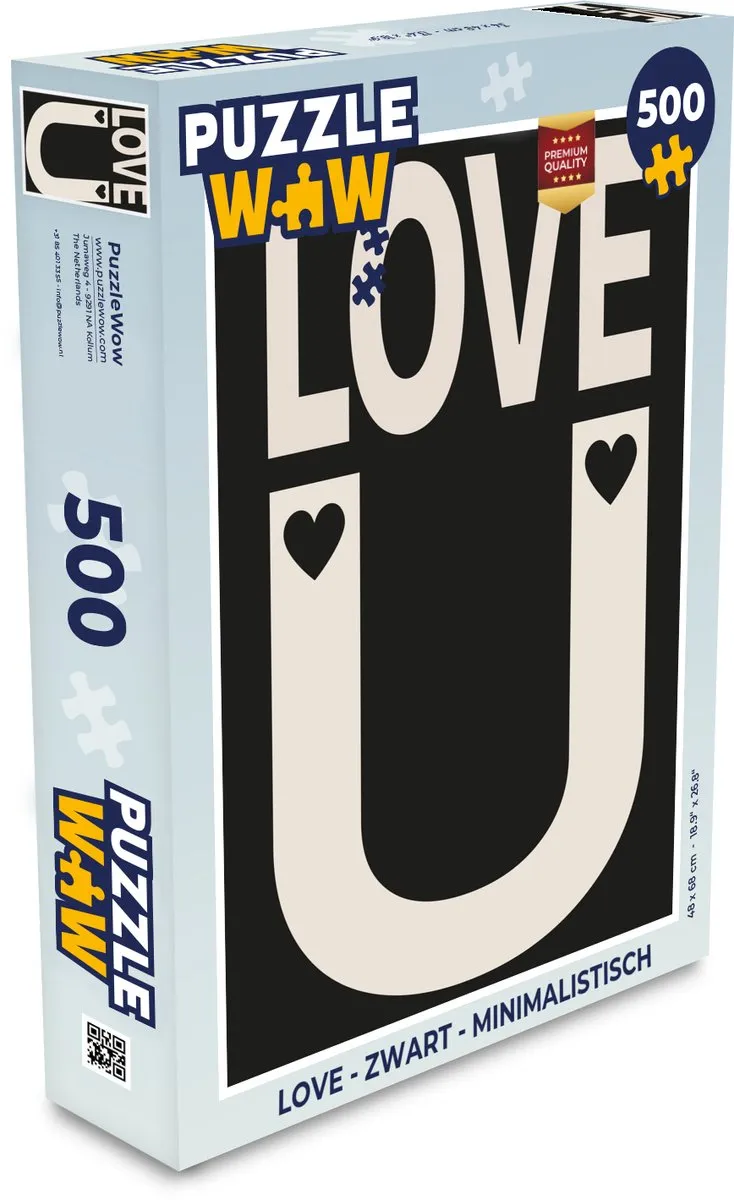 PuzzleWow Love Legpuzzel 500 Stuks
