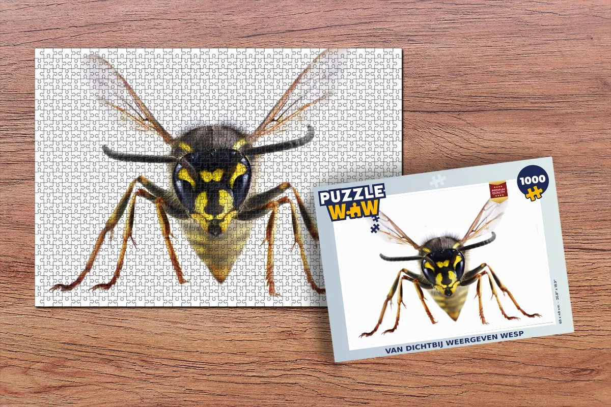 PuzzleWow Legpuzzel 1000 Stuks - Wesp Multicolor