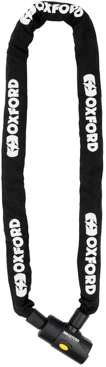 Oxford LK130 Kettingslot 120cm - Alarm - Zwart