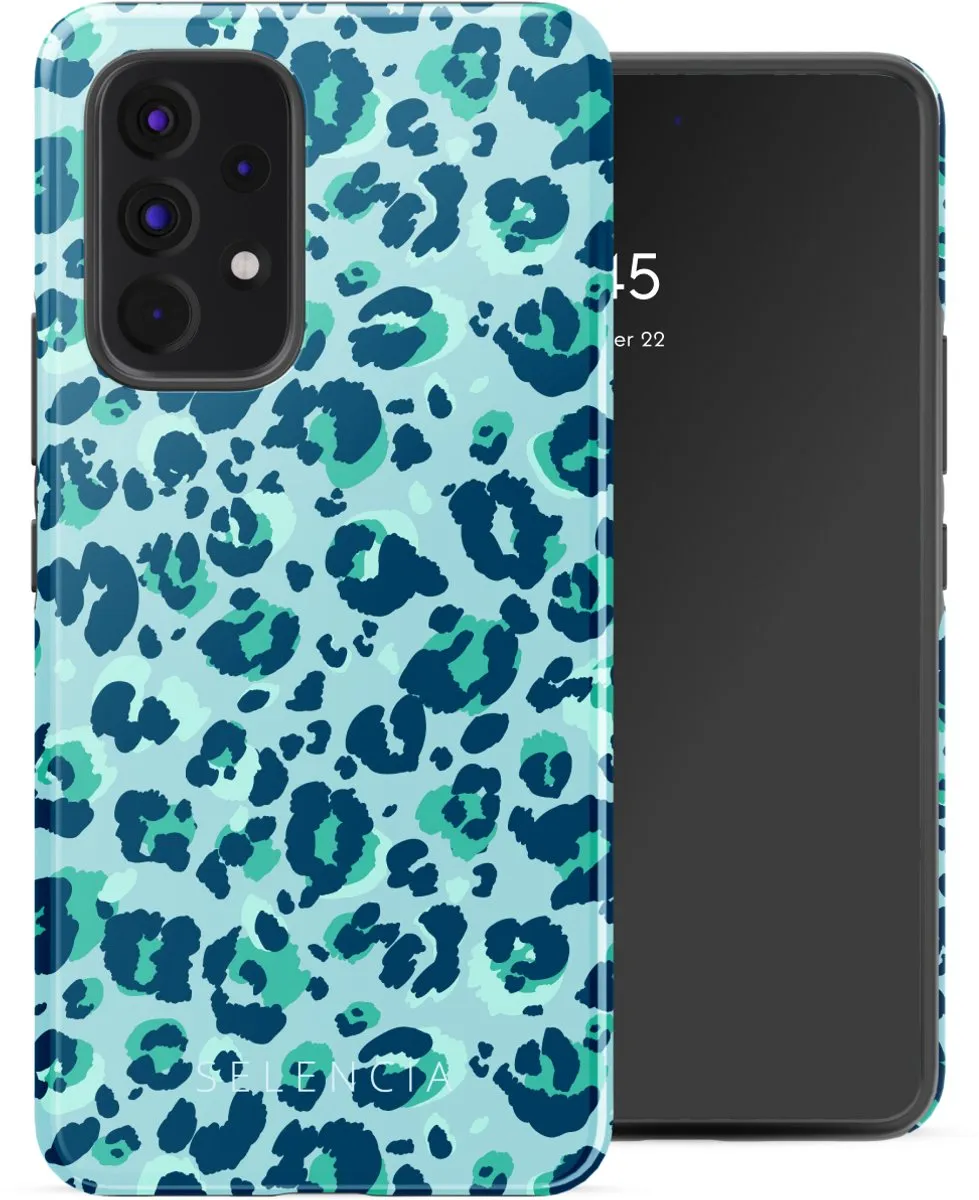 Selencia Hoesje Samsung Galaxy A53 Wild Spots Light Blue