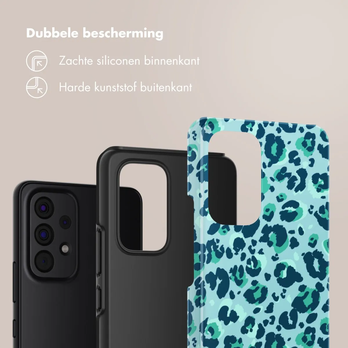 Selencia Hoesje Samsung Galaxy A53 Wild Spots Light Blue