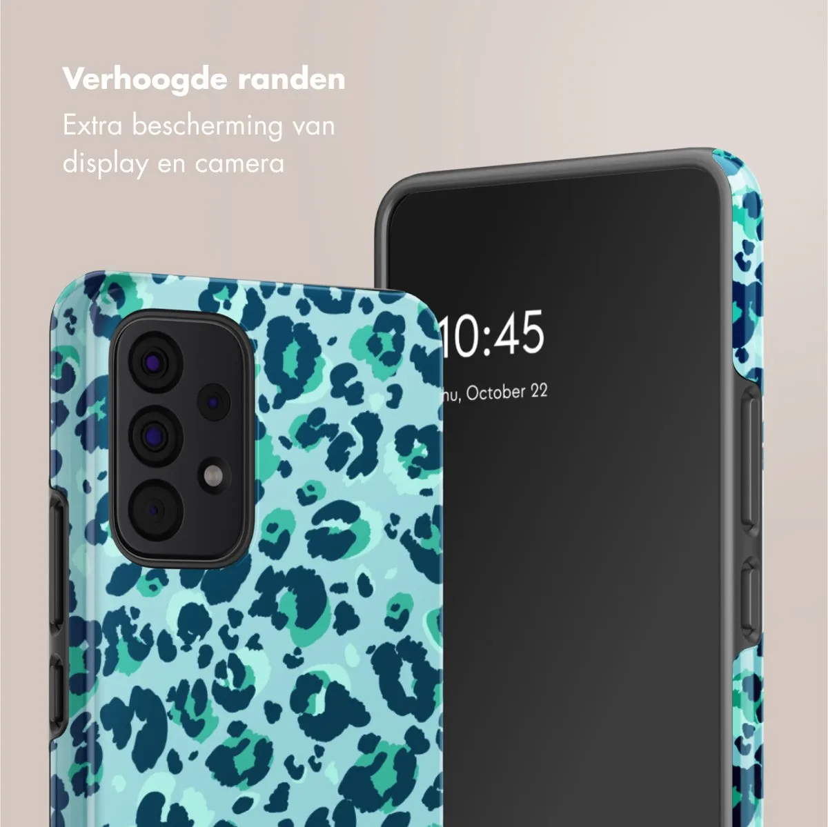 Selencia Hoesje Samsung Galaxy A53 Wild Spots Light Blue