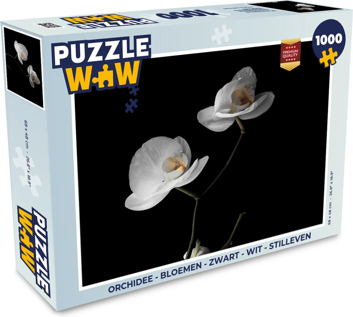 PuzzleWow Orchidee Legpuzzel 1000 Stuks - Multicolor