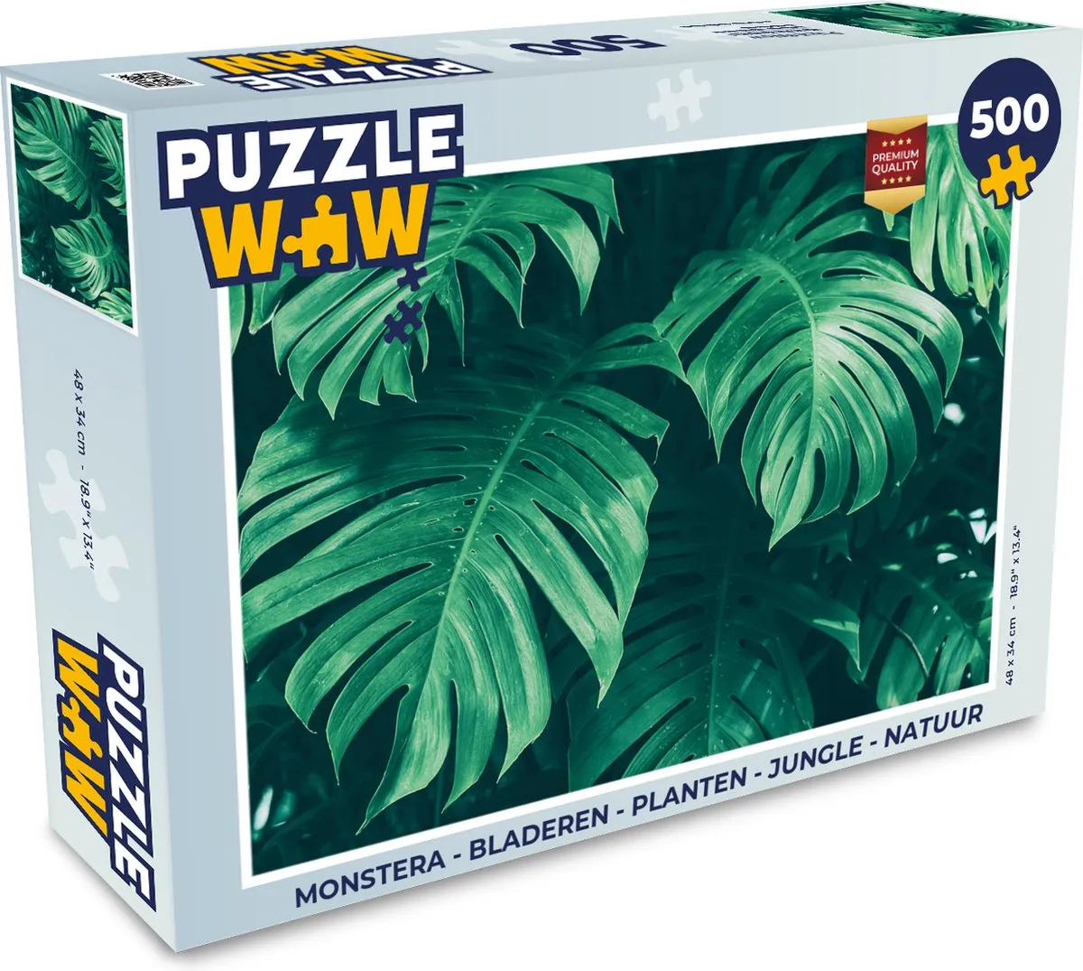 PuzzleWow Monstera Legpuzzel 500 Stuks