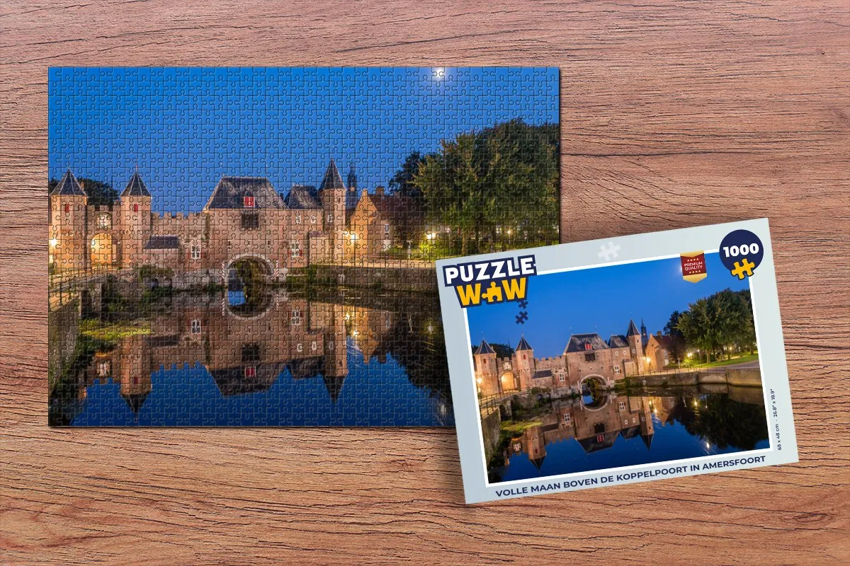 PuzzleWow Maan - Poort Legpuzzel 1000 Stuks - Multicolor