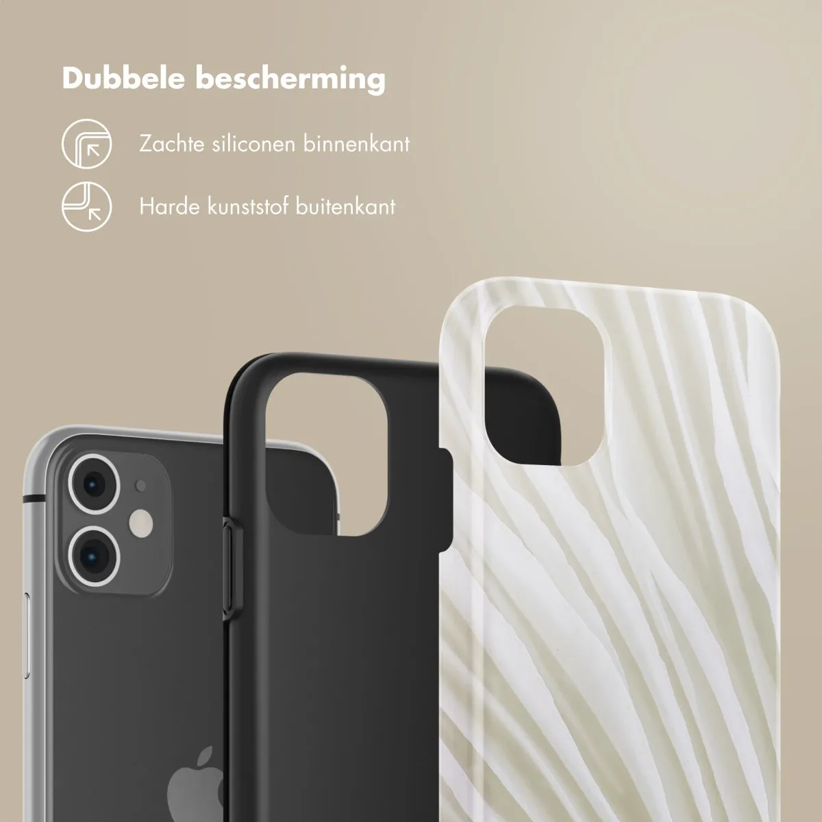 Selencia Hoesje iPhone 11 Nature Light Brown
