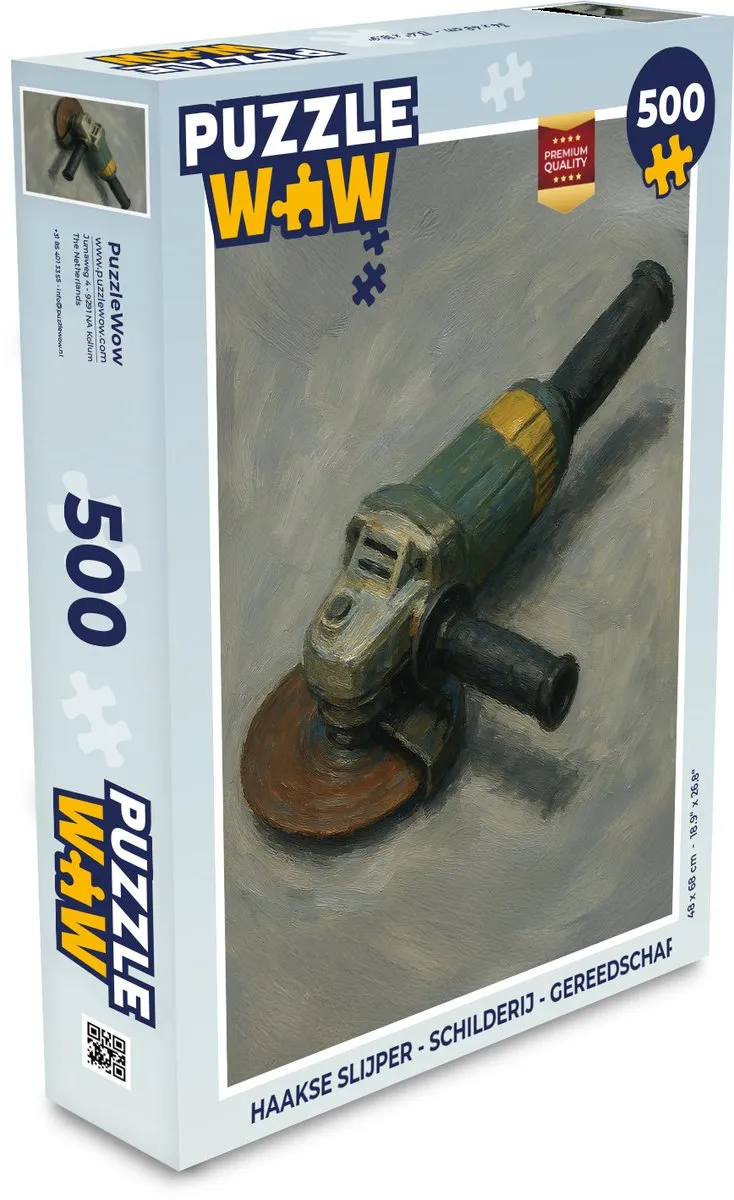 PuzzleWow Haakse Slijper Legpuzzel 500 Stuks