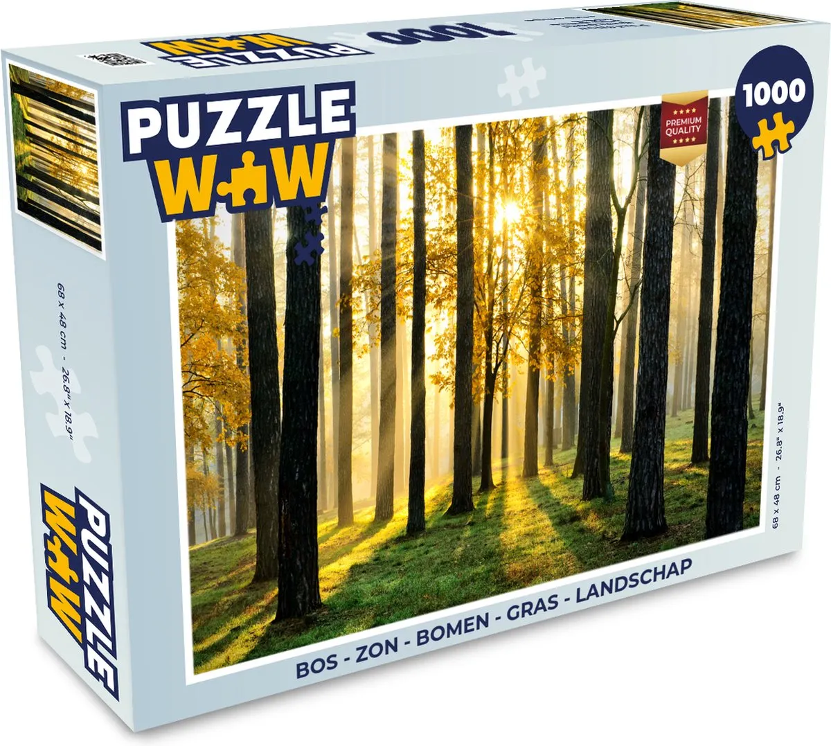 PuzzleWow Legpuzzel Landschap 1000 Stuks - Multicolor