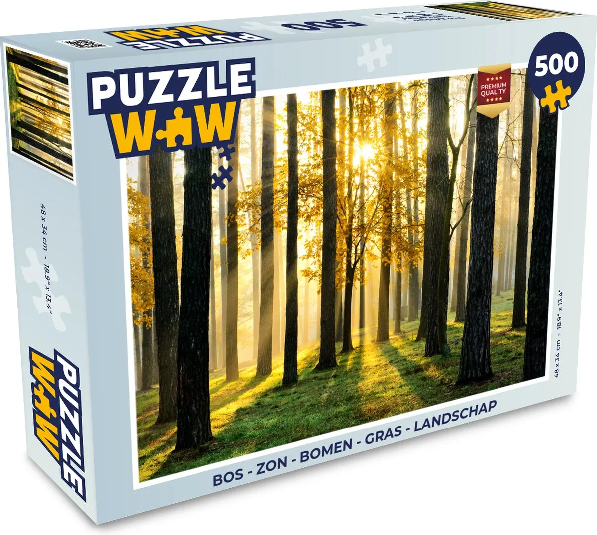 PuzzleWow Legpuzzel Landschap 1000 Stuks - Multicolor