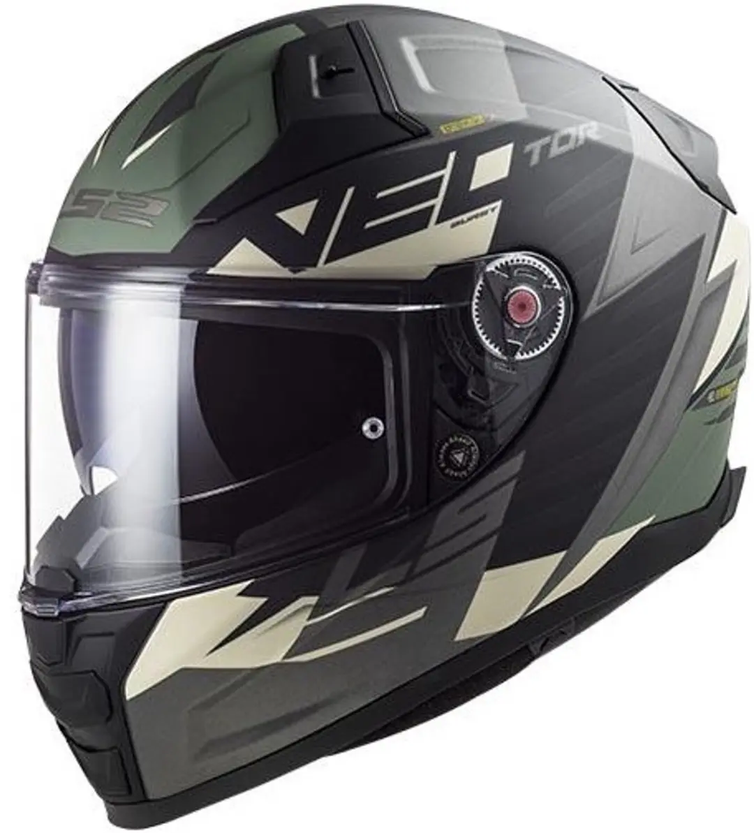 LS2 Ff811 Vector II Absolute M. Zwart Zilver Integraalhelm