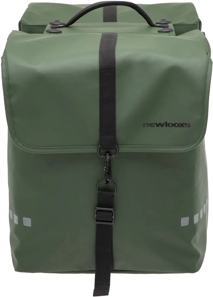 New Looxs Odense Double Dubbele Fietstas 39L - Groen - afbeelding 5 van 6
