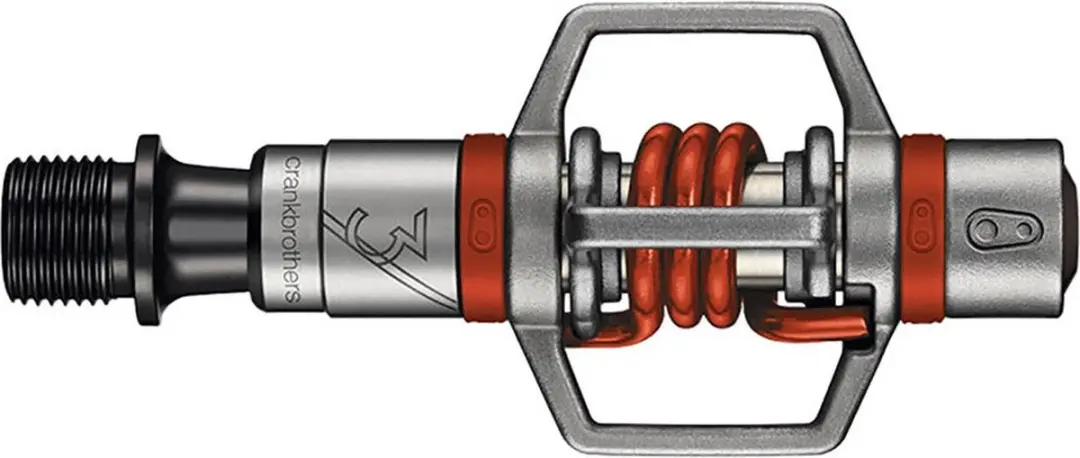 Crankbrothers Eggbeater 3 MTB Pedalen - Ultralicht - Grijs/Rood - afbeelding 5 van 6