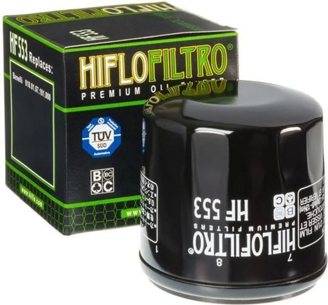 Hiflofiltro-oliefilter voor Benelli 900 Tornado TRE 2003 HF553 / 018.01.07.101.0