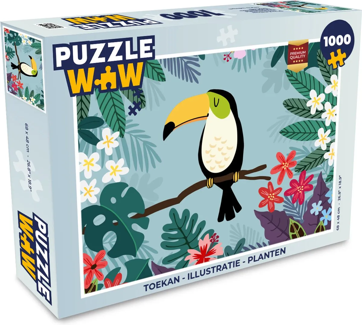 PuzzleWow Toekan Legpuzzel 1000 Stuks