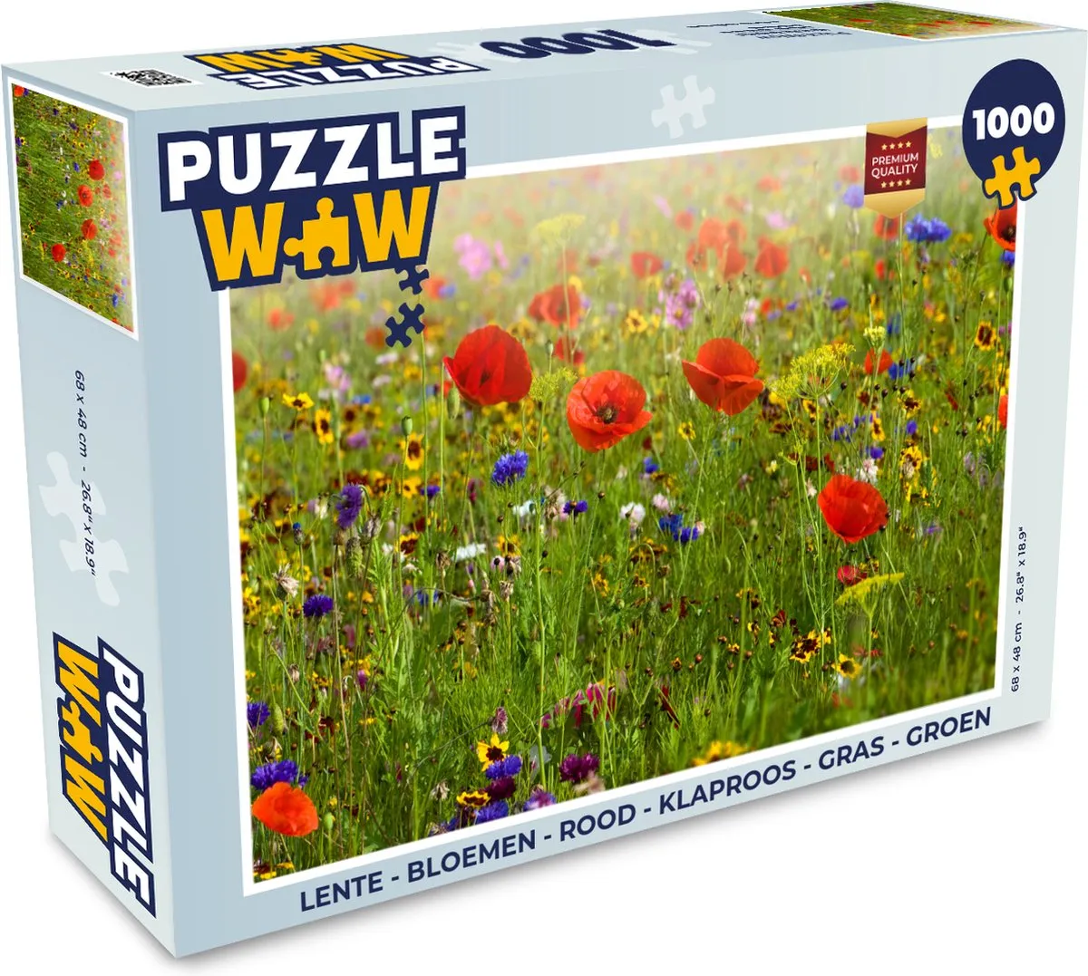 PuzzleWow Lente Bloemen Legpuzzel 1000 Stuks - Multicolor