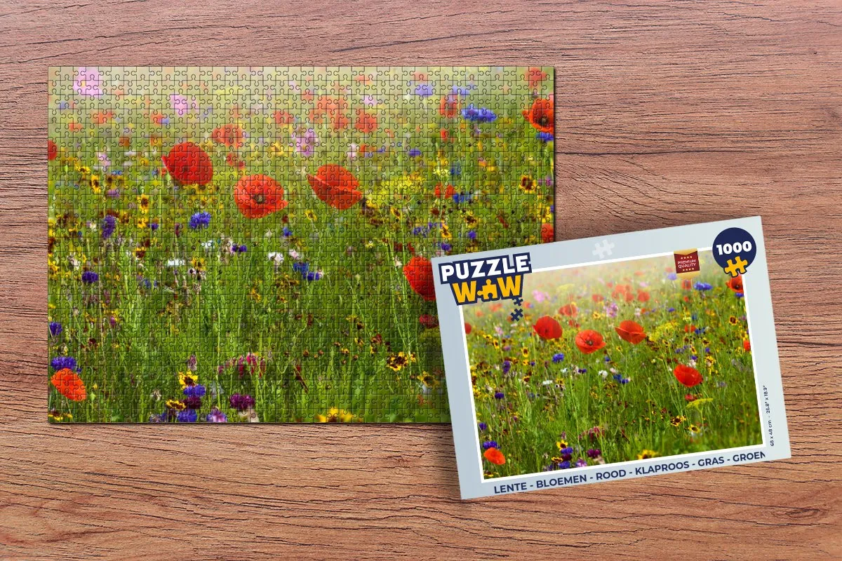 PuzzleWow Lente Bloemen Legpuzzel 1000 Stuks - Multicolor