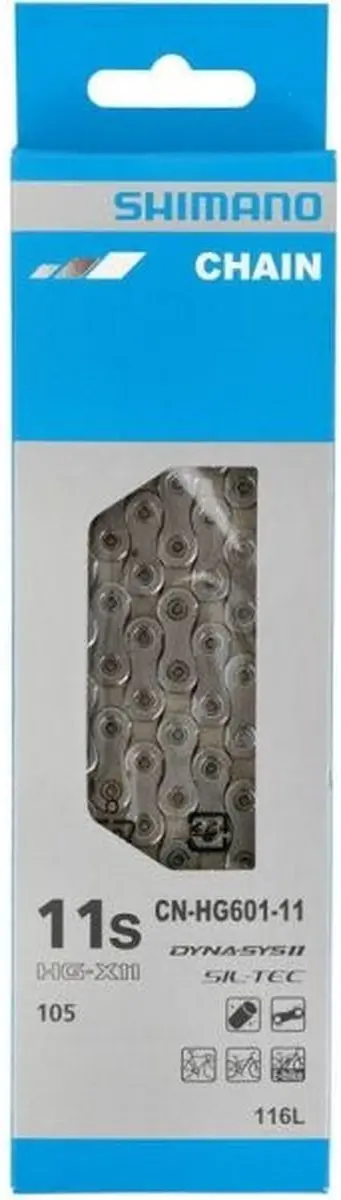 Shimano HG601 11-speed Ketting - 116 Schakels - 20 Stuks - afbeelding 4 van 5