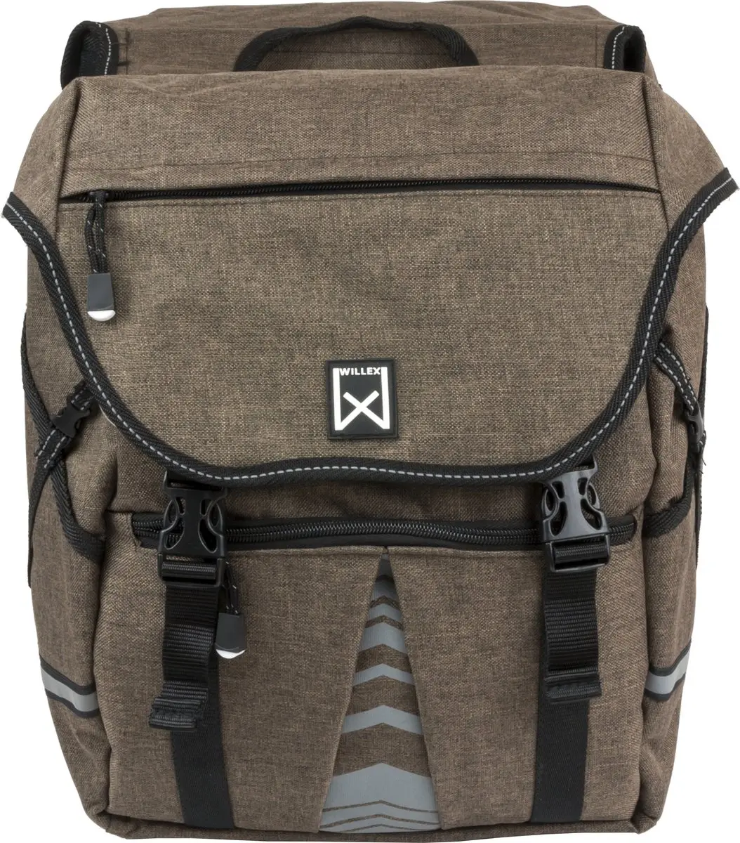 Willex Bagagetas 1200 Dubbele Fietstas - 20L - Bruin - afbeelding 2 van 5