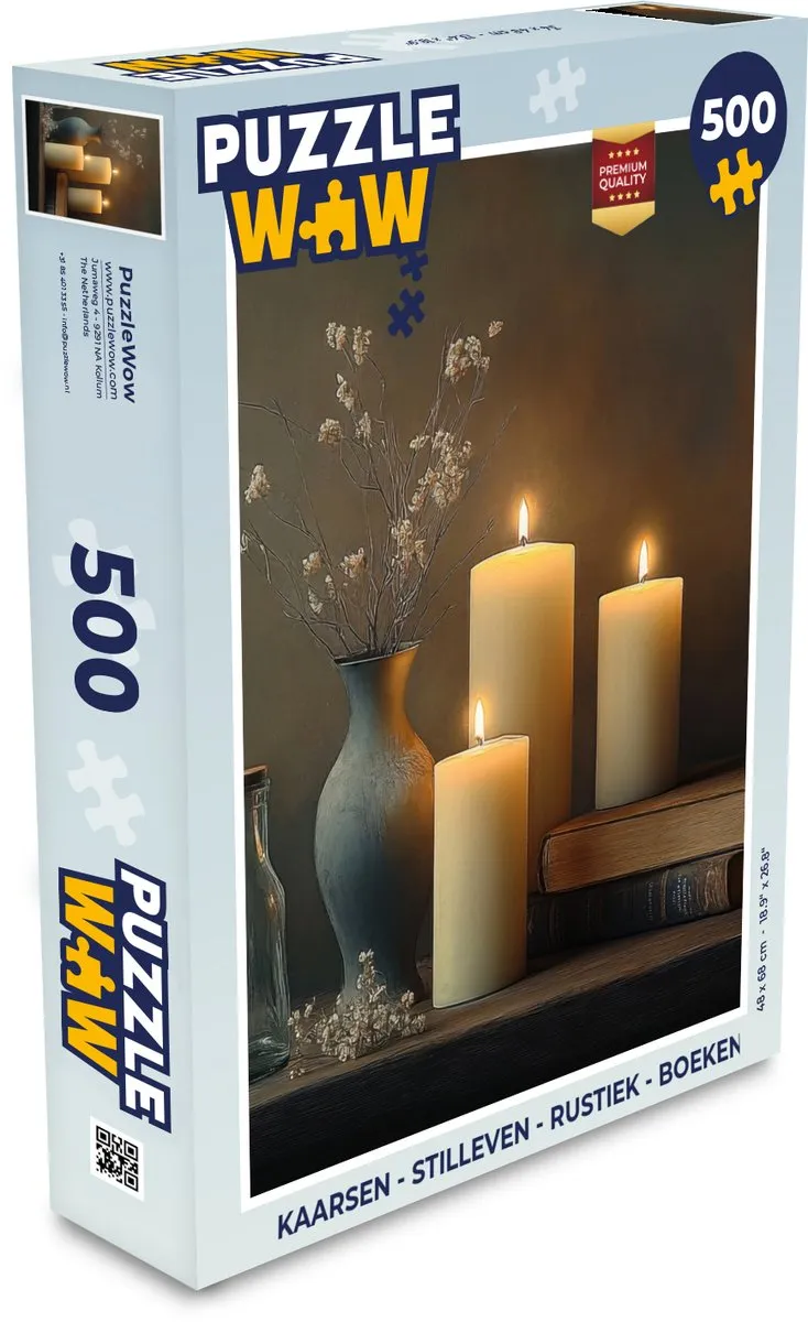 PuzzleWow Rustiek Stilleven Legpuzzel 500 Stuks
