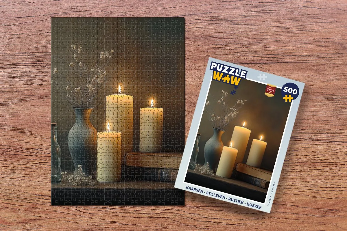 PuzzleWow Rustiek Stilleven Legpuzzel 500 Stuks - 8721169403298