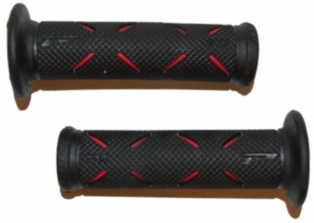 handvatset streep univ zwart/rood progrip 717