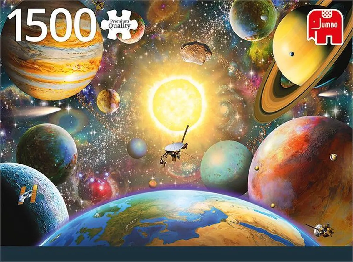 Jumbo PC Floating in Outer Space 1500 Puzzeldelen - Multicolor