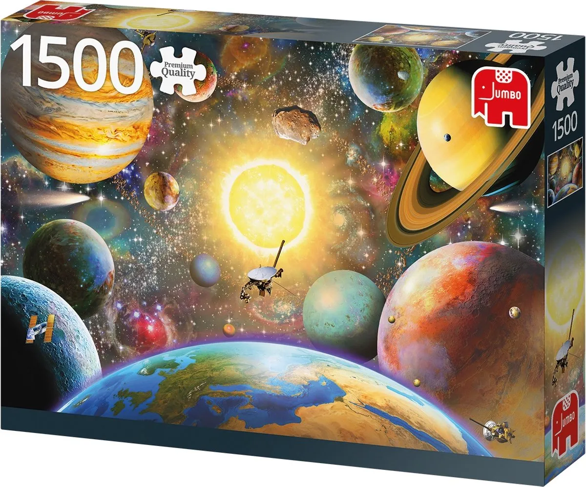 Jumbo PC Floating in Outer Space 1500 Puzzeldelen - Multicolor
