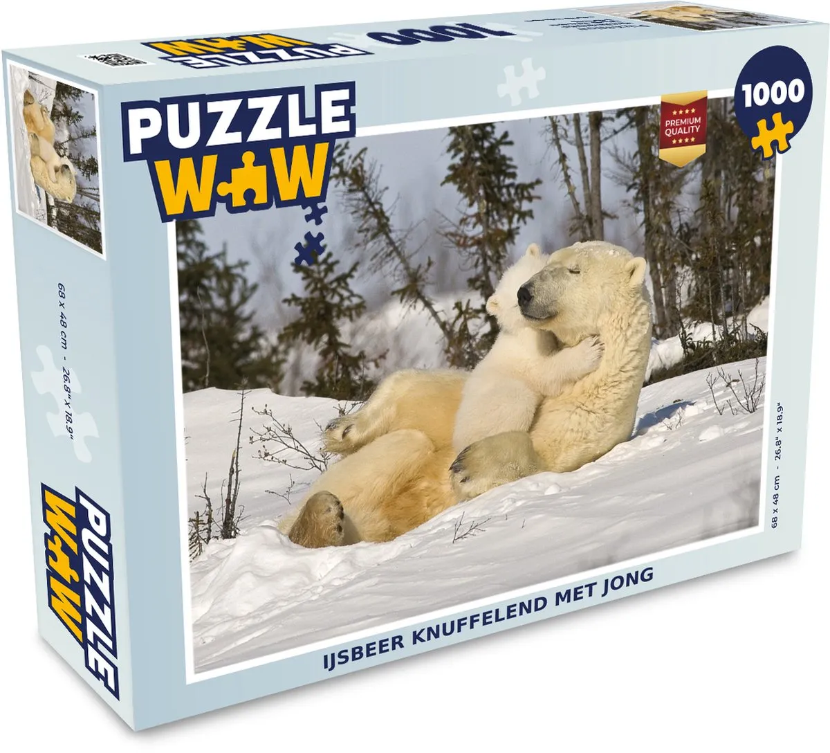 PuzzleWow IJsbeer Legpuzzel 1000 Stuks