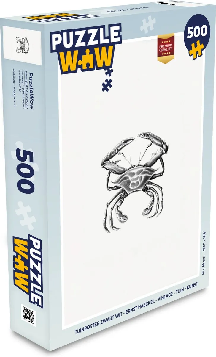 PuzzleWow Ernst Haeckel Legpuzzel 500 Stuks