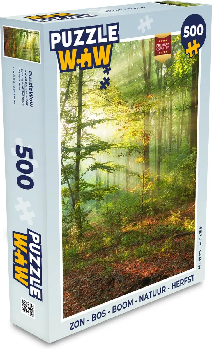 PuzzleWow Bos & Natuur Legpuzzel 500 Stuks