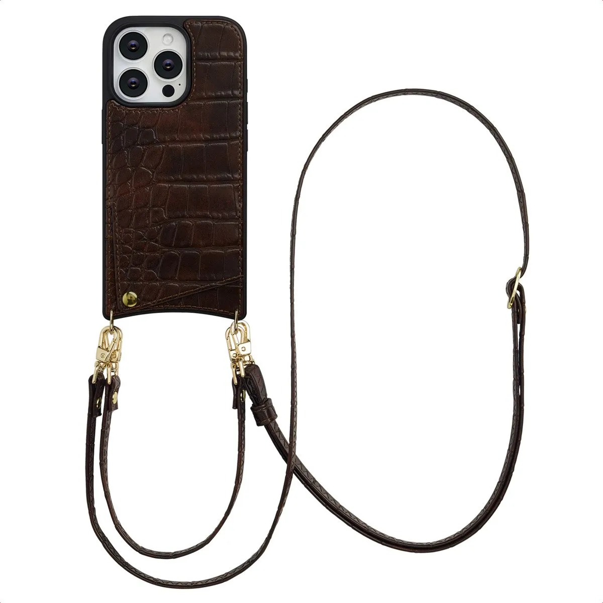 Selencia Croco Backcover iPhone 16 Pro