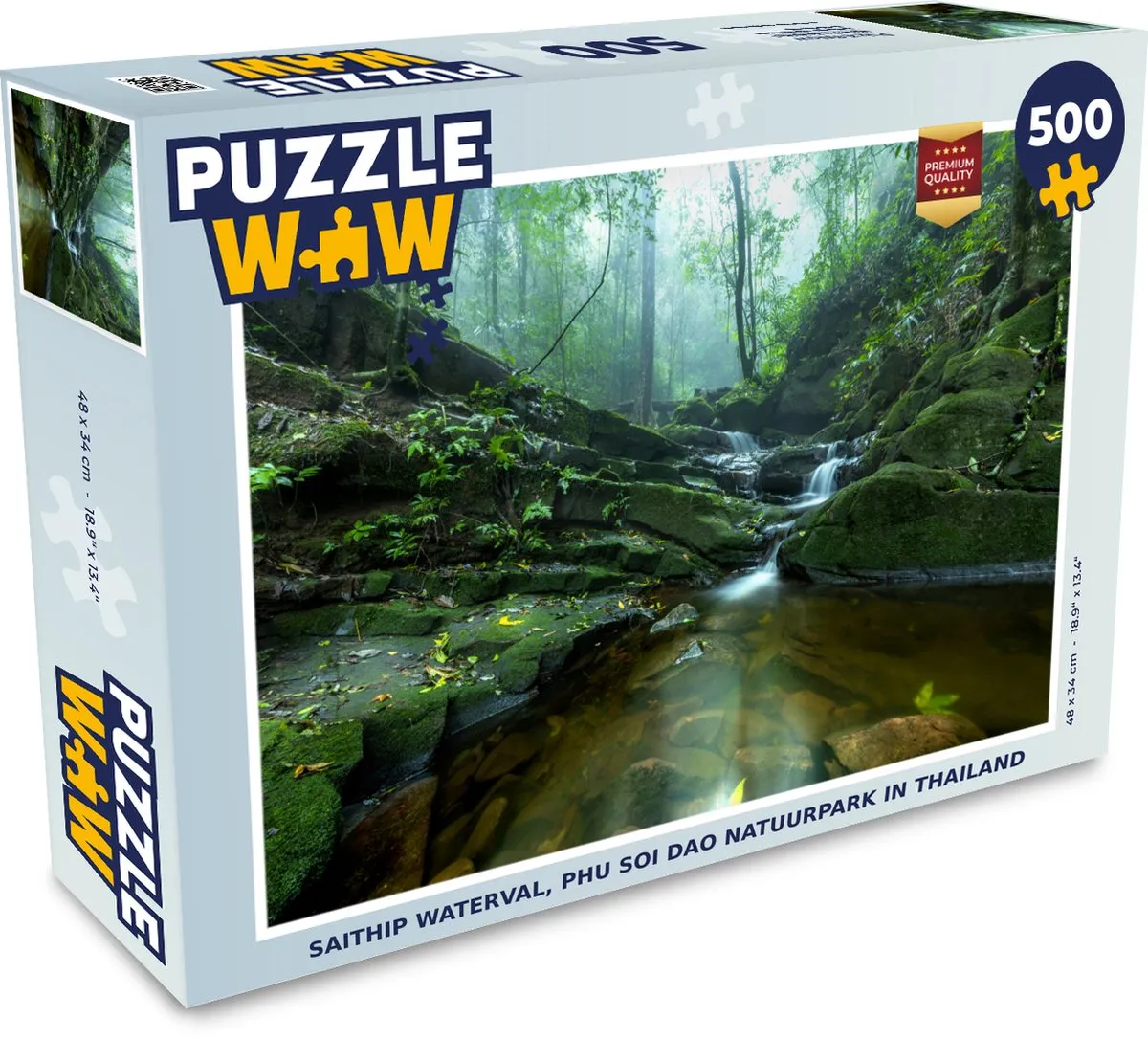 PuzzleWow Saithip Waterval Legpuzzel 500 Stuks