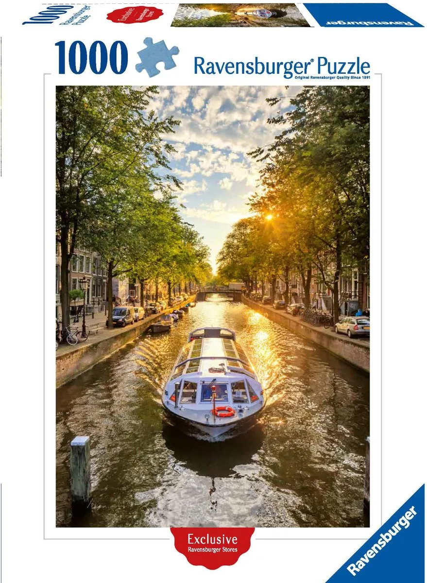 Ravensburger Amsterdam Rondvaartboot Puzzel 1000 Stuks