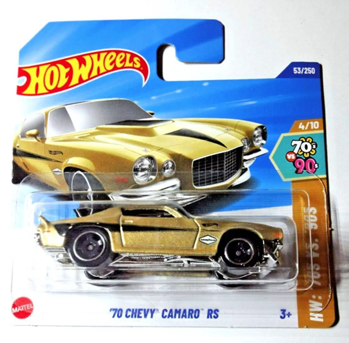 Hot Wheels '70 Chevy Camaro Gold 21A
