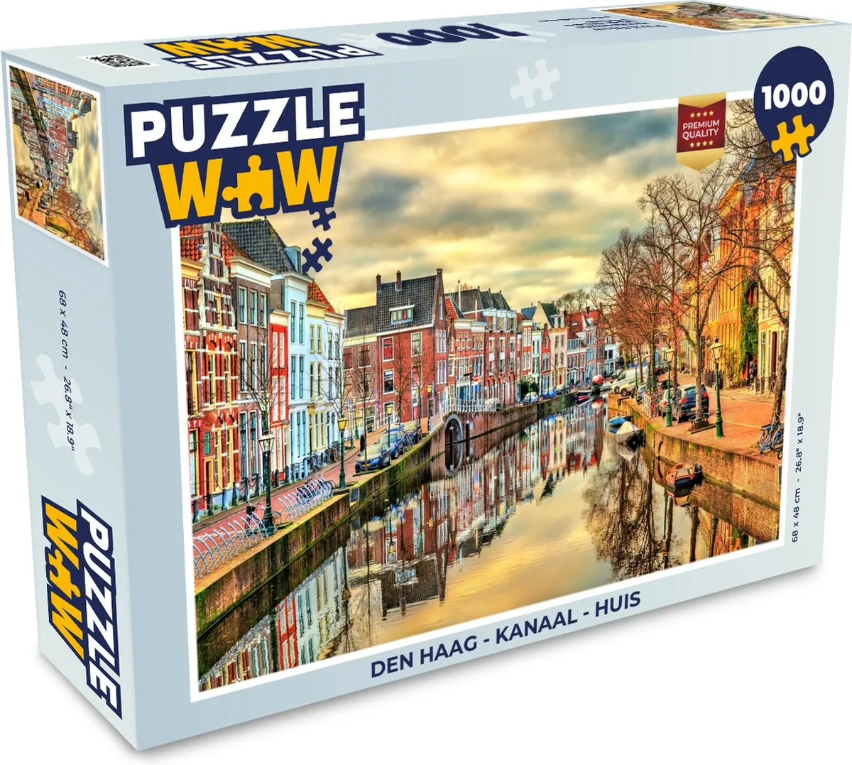 PuzzleWow Den Haag Kanaal Huis Legpuzzel 1000 Stuks