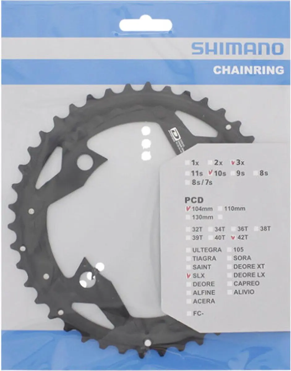 Shimano SLX FC-M670 Kettingblad 32T - 10 Speed - Zilver - afbeelding 4 van 5