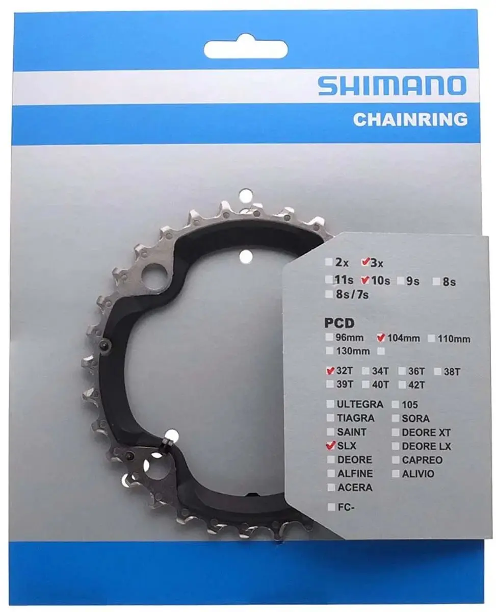 Shimano SLX FC-M670 Kettingblad 32T - 10 Speed - Zilver - afbeelding 2 van 5