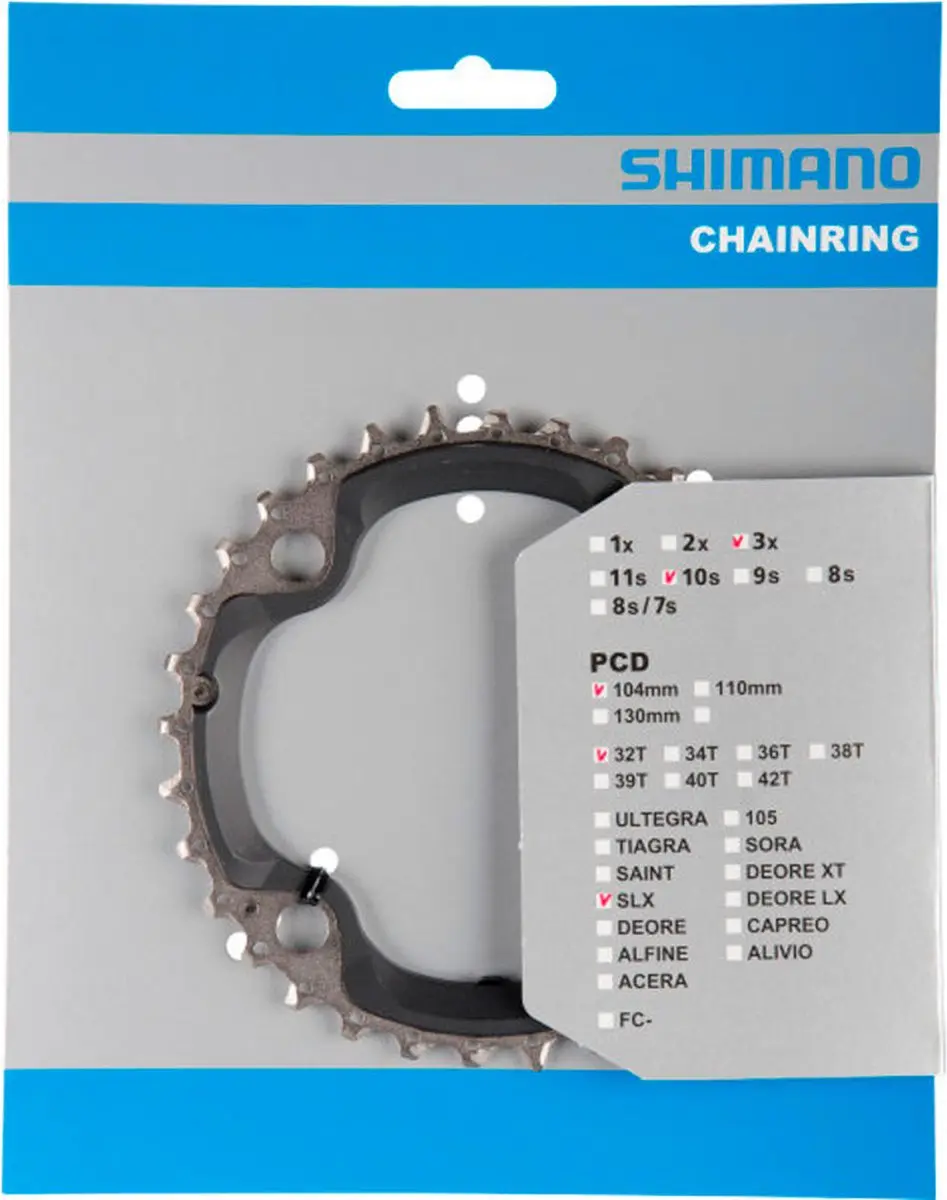 Shimano SLX FC-M670 Kettingblad 32T - 10 Speed - Zilver - afbeelding 3 van 5