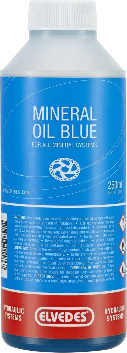 Elvedes Blauwe mineraalolie voor hydraulische schijfremmen