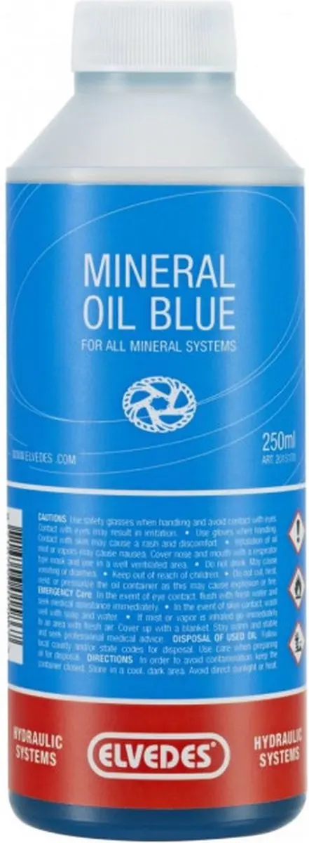 Elvedes Blauwe Mineraalolie Hydraulische Schijfremmen 250ml