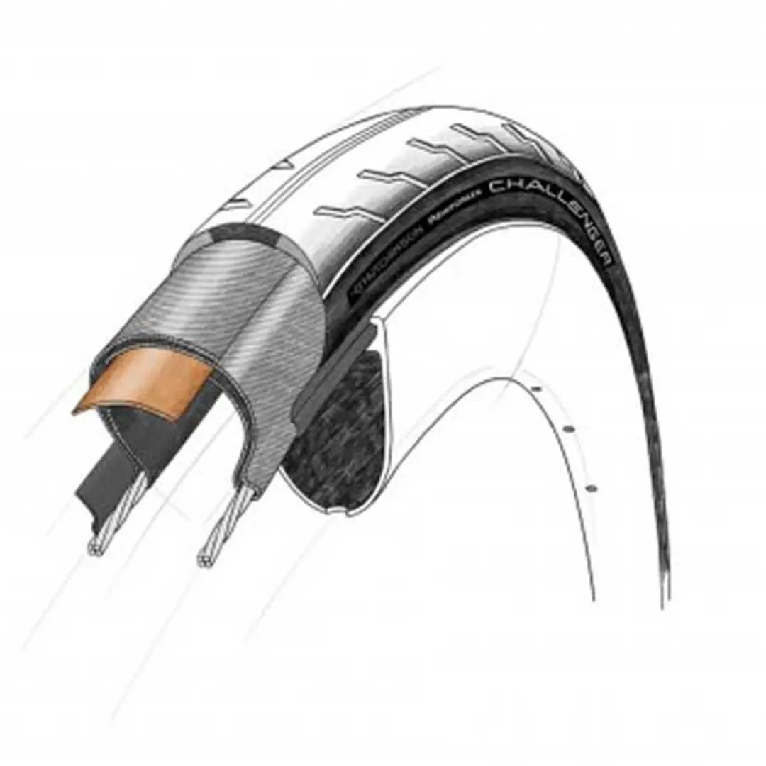 Hutchinson Challenger 700 X 28 Racefietsband - Zwart