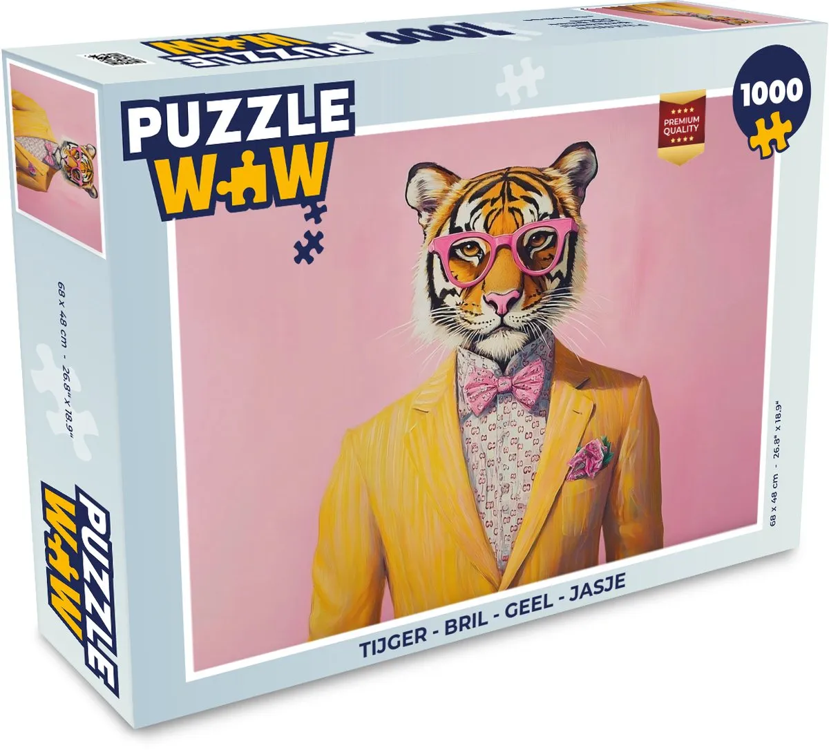 PuzzleWow Tijger Legpuzzel 1000 Stuks