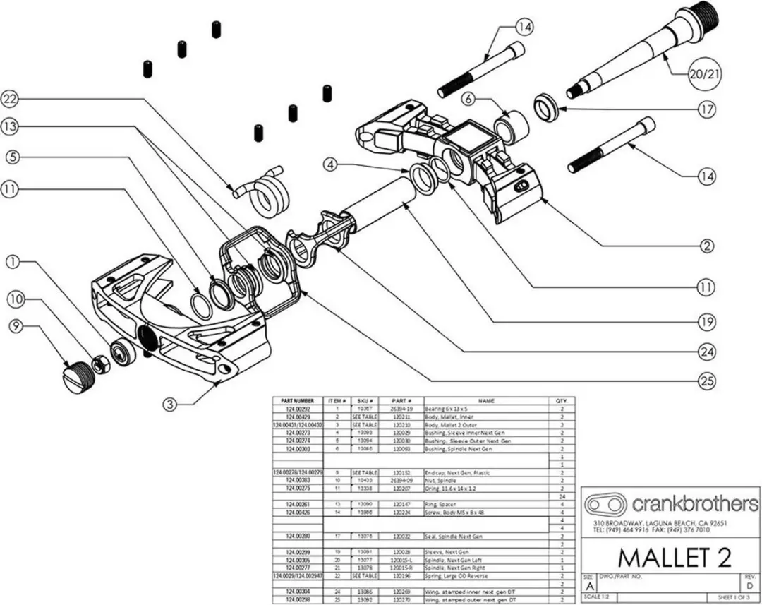 Crankbrothers Mallet 2 Pedalen - Zwart/Zilver - afbeelding 2 van 6