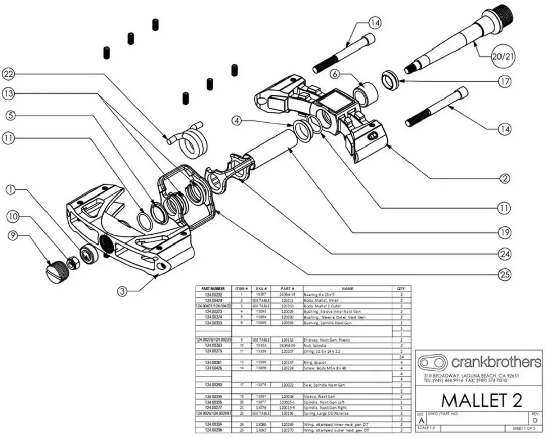 Crankbrothers Mallet 2 Pedalen - Zwart/Zilver - afbeelding 3 van 6
