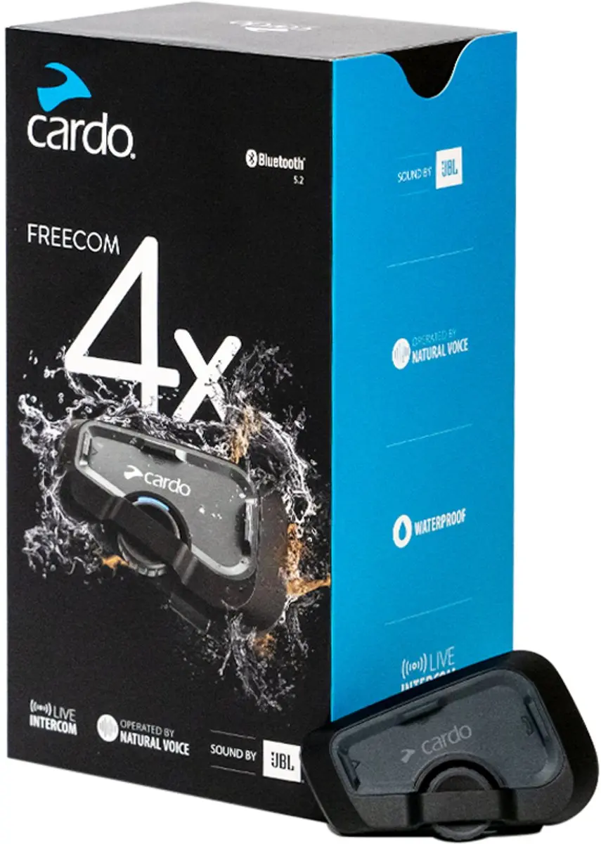 Cardo Freecom 4X Single Bluetooth Communicatiesysteem - 4 Personen - JBL