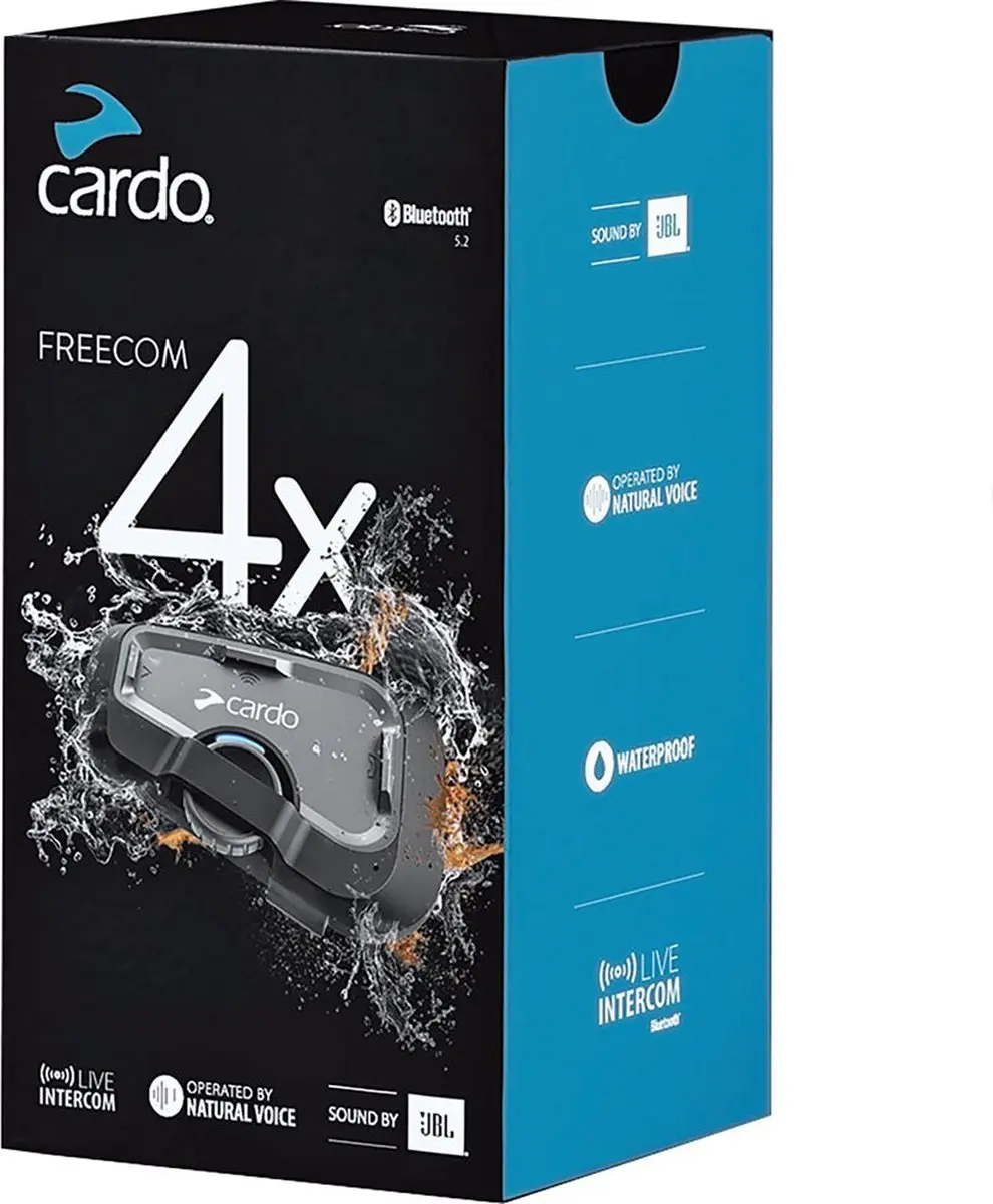 Cardo Freecom 4X Single Bluetooth Communicatiesysteem - 4 Personen - JBL