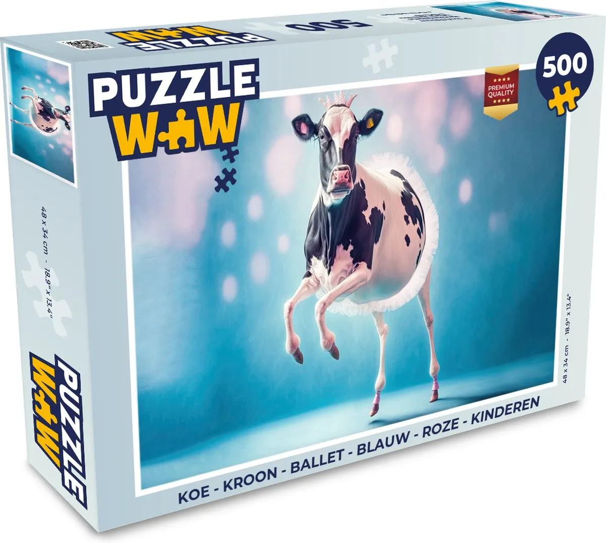 PuzzleWow Koe Kroon Ballet Puzzel 500 Stuks
