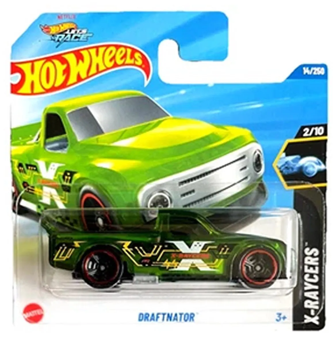 Hot Wheels X-Raycers Draftnator Transparant Green 21A